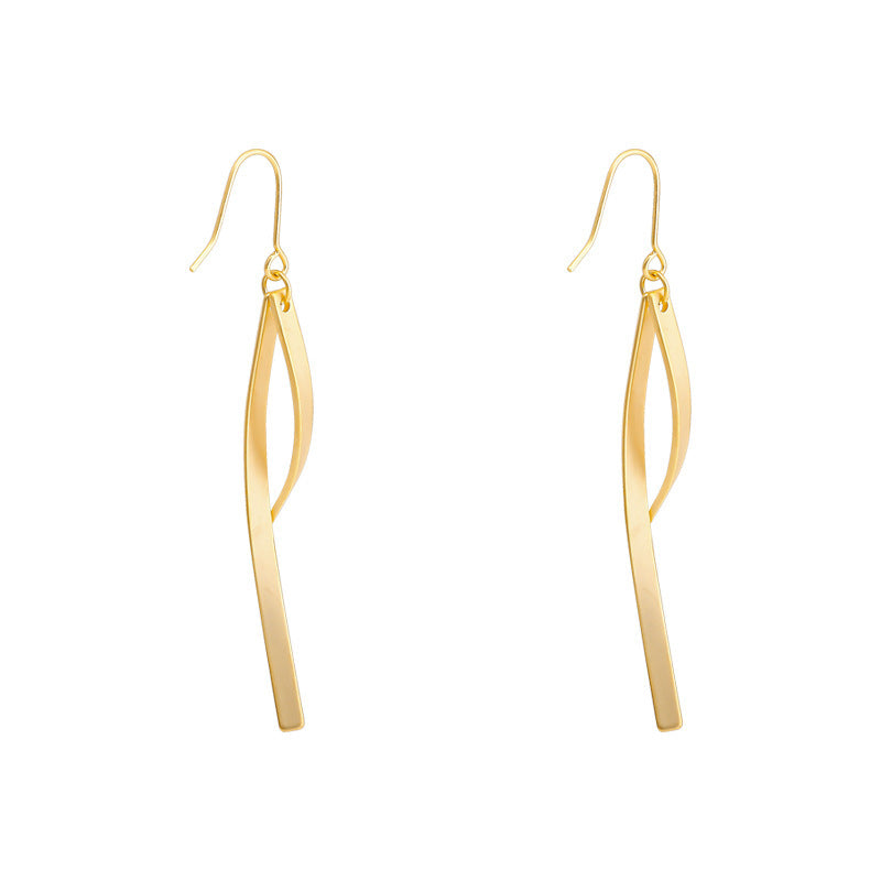 Women's Silver Fashion Tassel Line Earrings